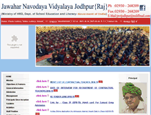 Tablet Screenshot of jnvjodhpur.com